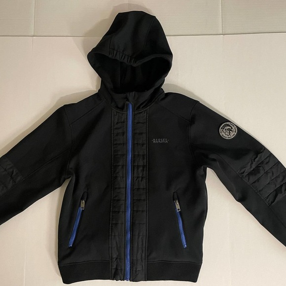 Diesel Youth 14/16 Full Zip Black Jacket - Picture 1 of 10